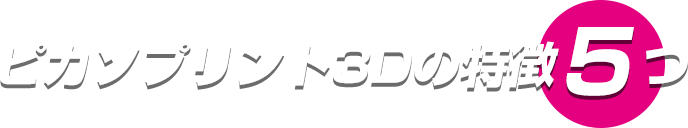 ピカソプリント3Dの特徴5つ